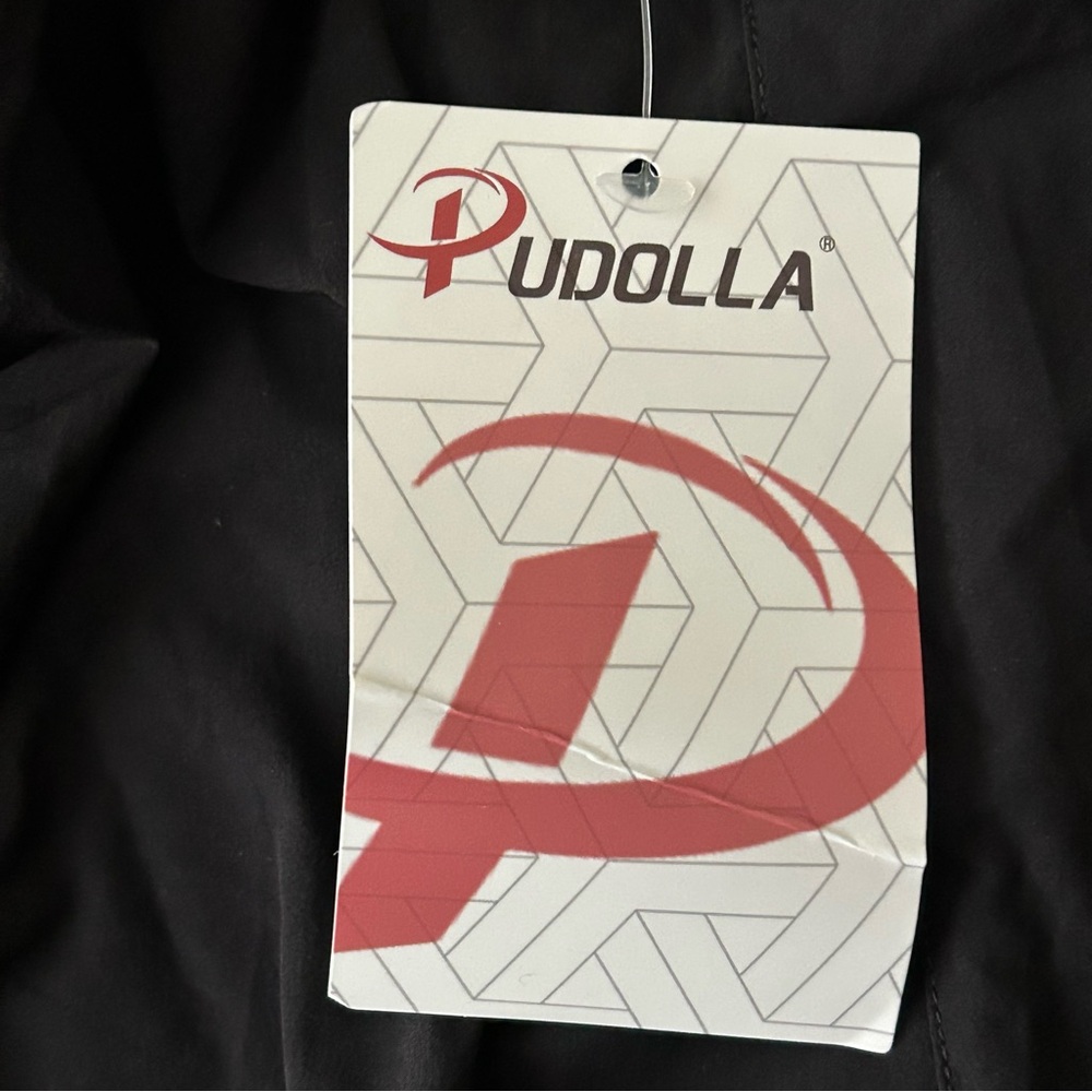 NEW Pudolla Black 2 in 1 Running Shorts 5" Quick Dry Gym Athletic Workout Shorts - Picture 9 of 14